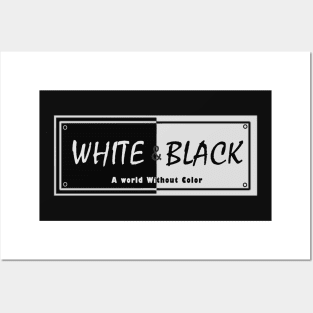 White and Black Posters and Art